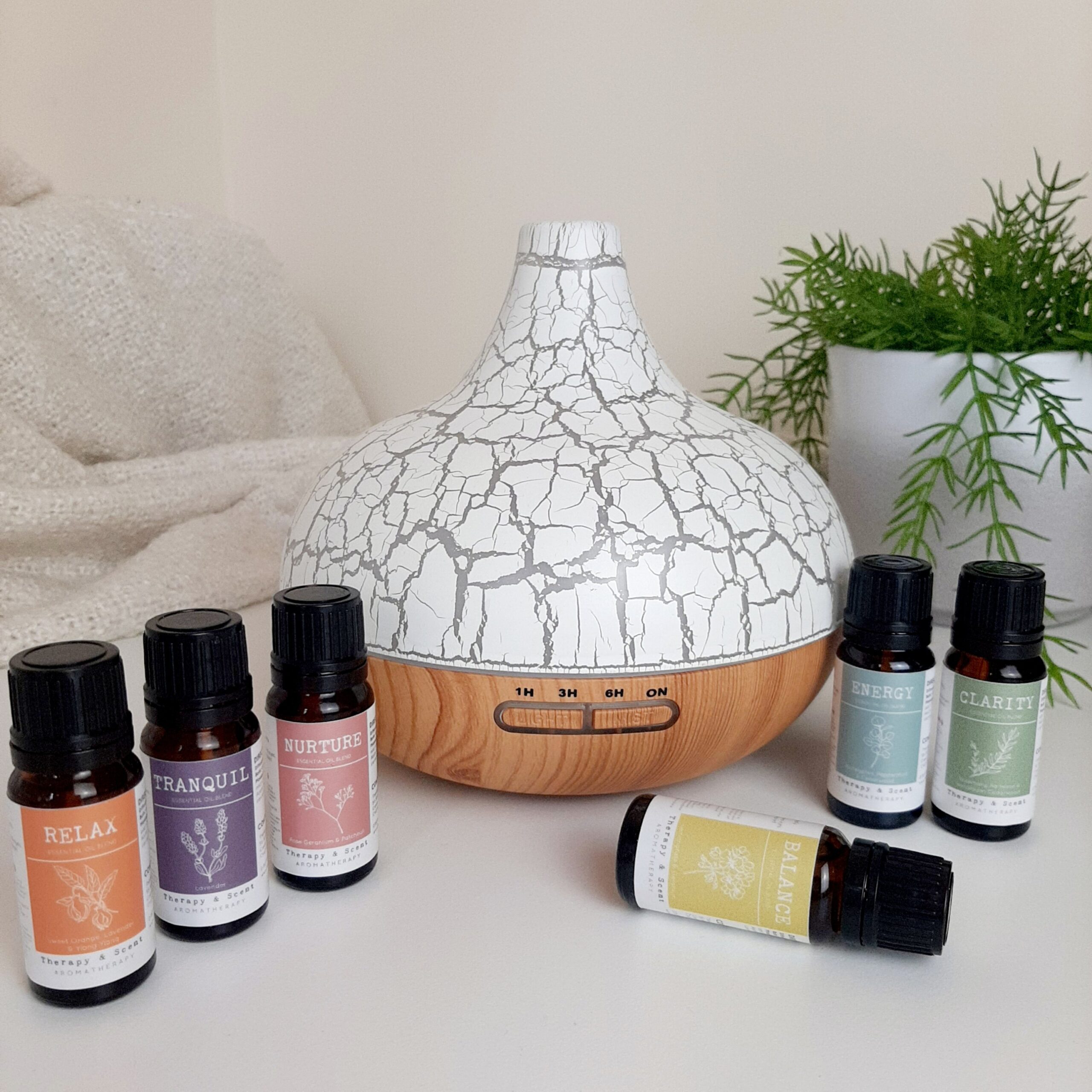 Aroma diffuser and essential oil gift set Therapy and Scent